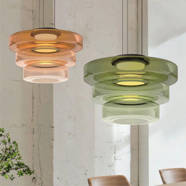 Glass Pendant Lighting In Bauhaus Style